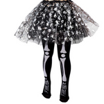 New Style Halloween Tights Skeleton Fits best ages 4-12 (skirt not included, just tights)