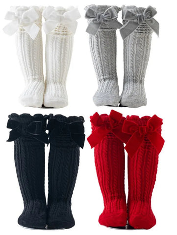 Bow Socks ~ Onesize~ fits 1-12 years best (Copy)