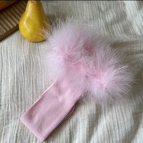 Fur Socks-Pink